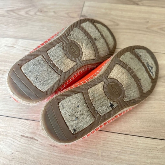 🅶 UGG Sandrinne Hazard Orange Canvas Shoes - Picture 6 of 16